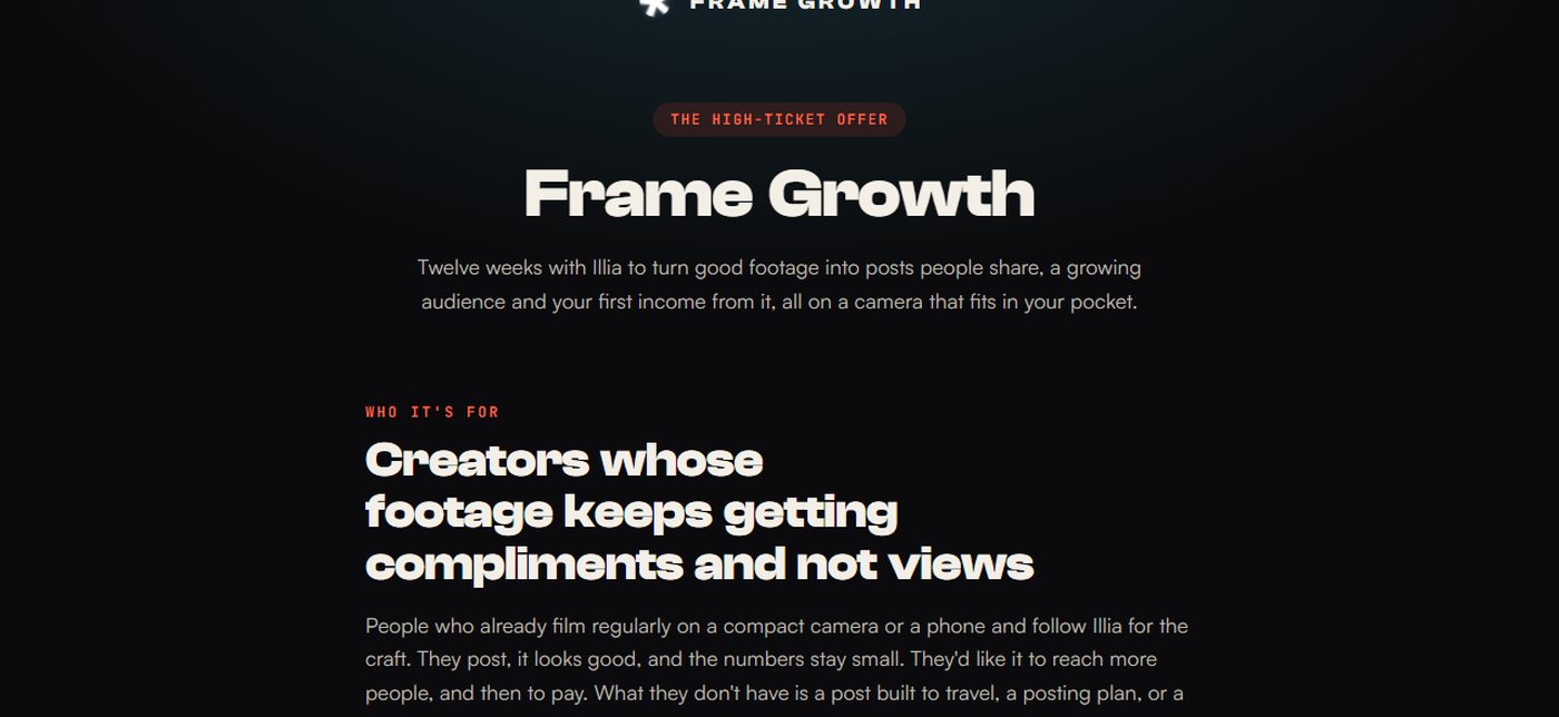 Frame Growth preview
