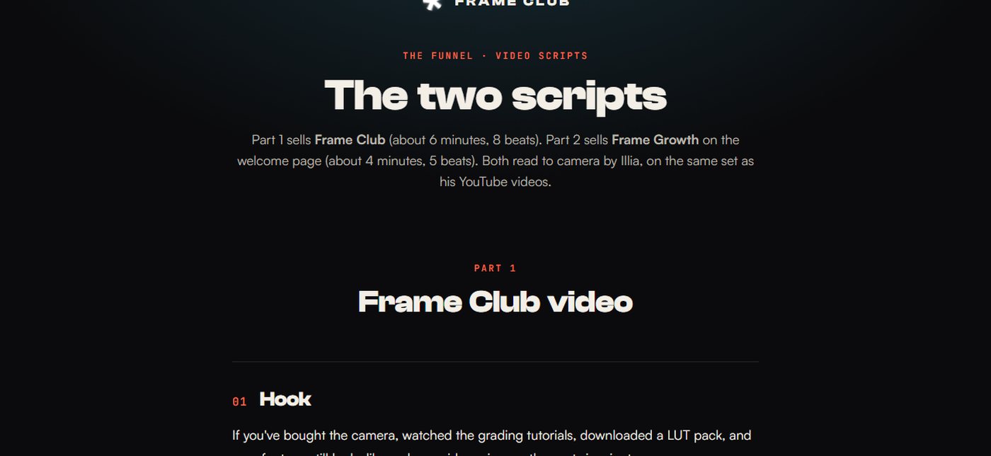 The two scripts preview